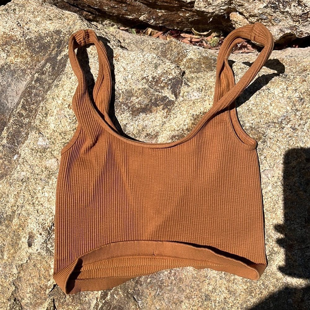 Free People Movement Happiness Runs Square Neck Crop Tank - Picture 8 of 10
